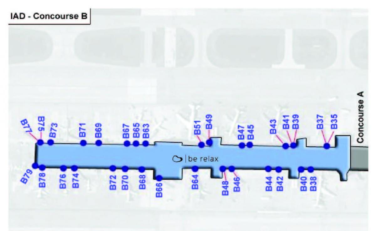mapa ng dulles terminal b