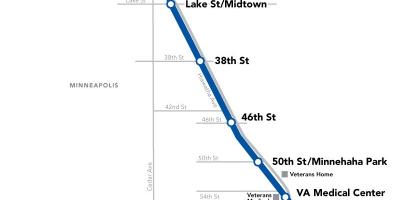 Washington metro blue line map