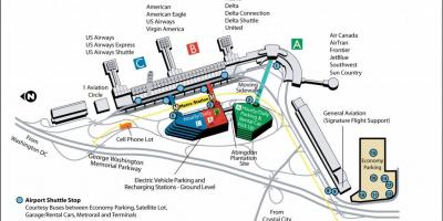 Washington dca airport mapa
