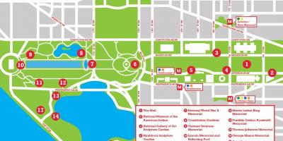 Mapa ng national mall parking