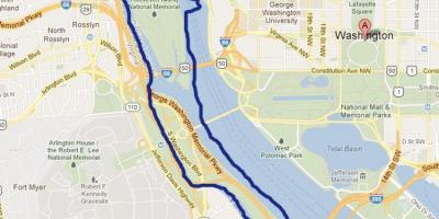 Mapa ng potomac river washington dc