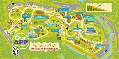 National zoo sa washington dc mapa