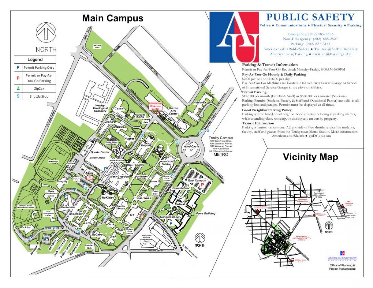 mapa ng campus au