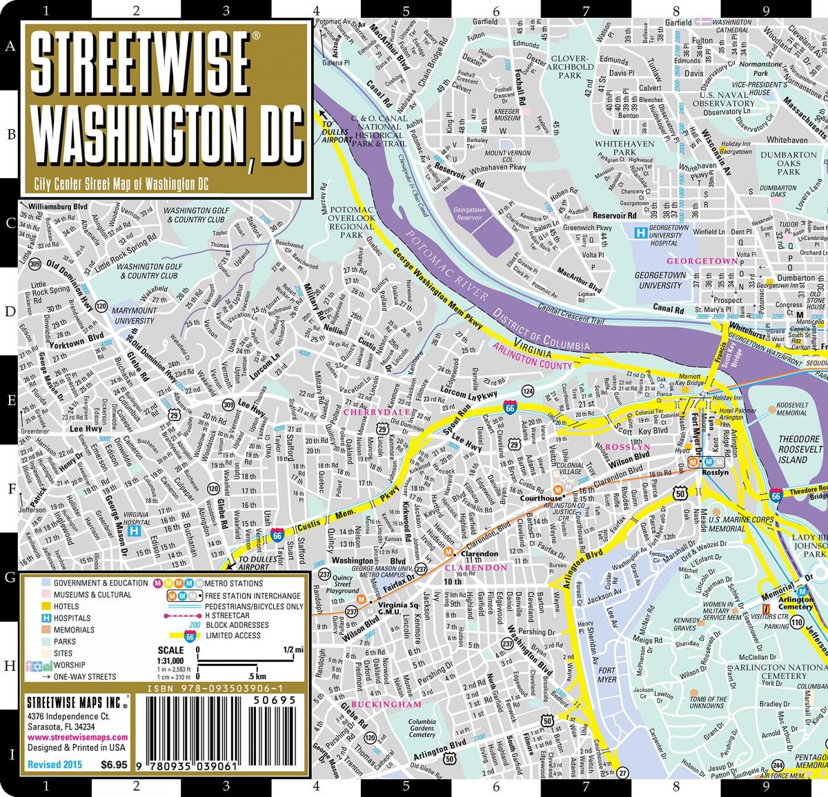 mapa ng streetwise washington dc