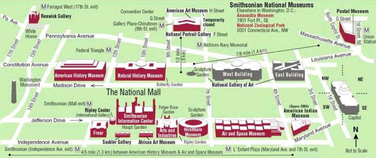 dc museum mapa